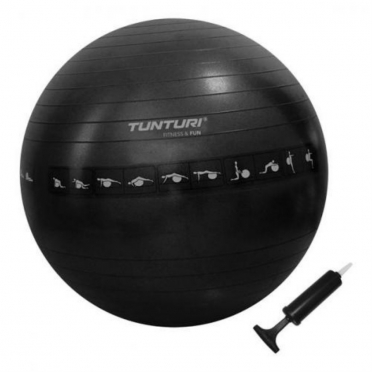 Tunturi Gymball 65 cm anti burst zwart 14TUSFU142 